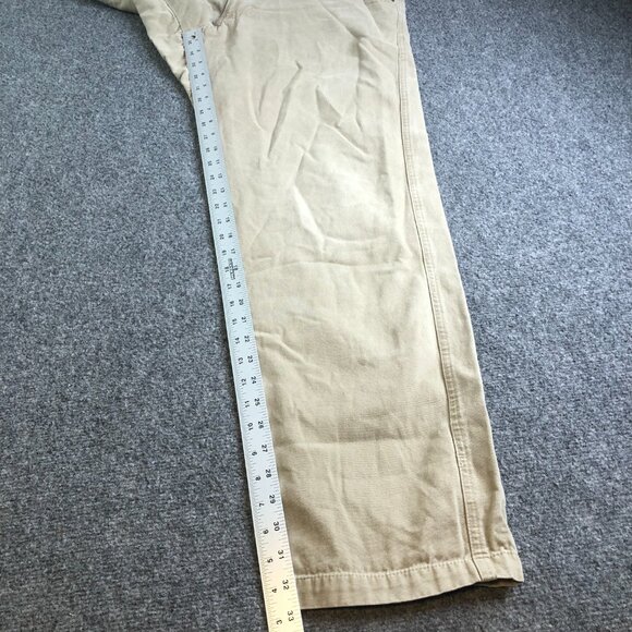 Prana Pants Mens Large Tan Belted Vintage Y2K Gorpcore Hiking Made USA Pockets - Picture 8 of 14